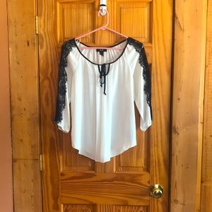 Laced Blouse Top
